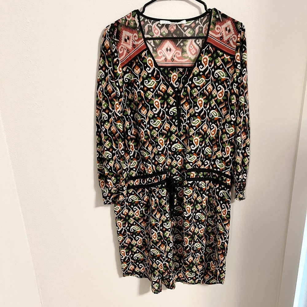 Veronica Beard Black Multicolor Printed Mini Dress - image 10